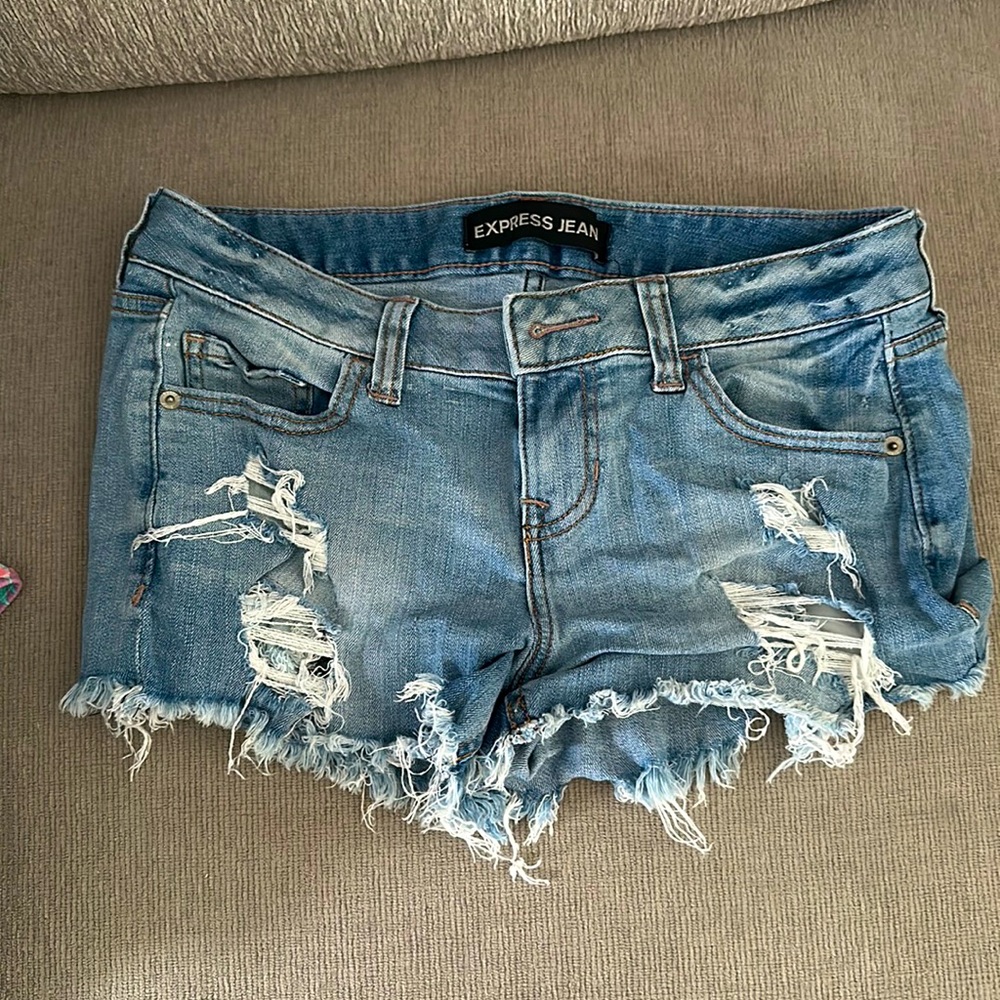 Express denim shorts